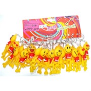 Брелок резиновый (KL-1717) Smile 120 шт/уп