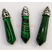 Маятник-подвеска 4 см малахит в огранке
