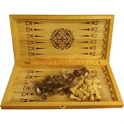 Игра настольная 3-в-1 (шахматы, шашки, нарды) 40 см