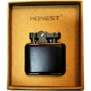 Зажигалка Honest бензиновая металл в подарочной коробочке