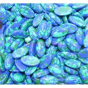 Кабошоны 9x16 овальные из азурита