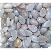 Кабошоны 10x15 капля из серого агата