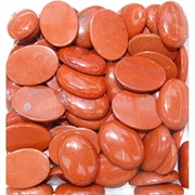 Кабошоны овальные 22x30 из красной яшмы