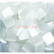 Кабошоны 14x14 квадратные из белого кошачьго глаза