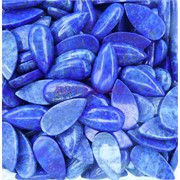 Кабошоны 15x30 капля из синего лазурита