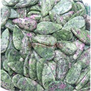 Кабошоны 15x30 капля из цоизита