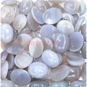 Кабошоны 20x25 овал из серого агата