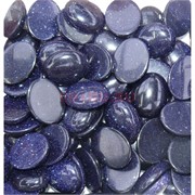 Кабошоны 20x25 овал из синего авантюрина