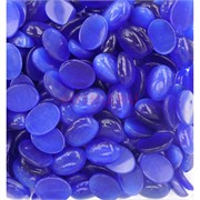 Кабошоны овальные 15x20 из синего кошачьего глаза