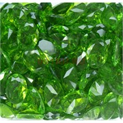 Кабошоны 13x18 «бриллиант» из стекла зеленые