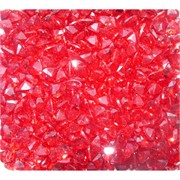 Кабошоны 7x9 зернышки из красного стекла