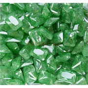 Кабошоны 10x14 прямоугольные из зеленого стекла
