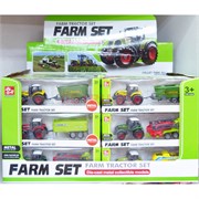 Набор тракторов Farm Set 24 шт/уп из металла