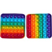 Игрушка Pop it антистрессовая Квадрат радужная