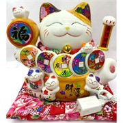 Кот керамический Манэки Неко 008D высота 24 см