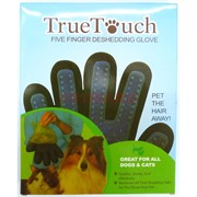 Массажная перчатка для вычесывания животных True Touch