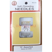 Набор иголок (304) 12 шт/уп Self-Threading Needles 360 наборов/коробка