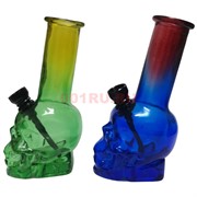 Бонг стеклянный череп D&K 14,5 см высота Skull Glass Hookah
