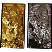 Зажигалка тигр турбированная 2 цвета металлическая