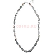 Бусы 15x8 мм из родонита 45 см