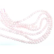Нитка бусин 8 мм из розового кварца 45 см