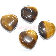 Подвеска сердце из бычьего глаза цена за 1 шт