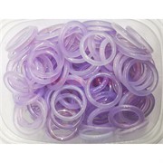 Кольца тонкие из аметиста (лавандовый)