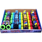 Машинки граффити иннерционные 4x4 Spin Wheels 12 шт/упаковка