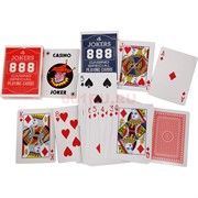 Карты игральные 54 шт 4 Jokers 888 с пластиковым покрытием
