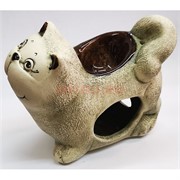 Аромалампа из шамота «Кот стоит» 12x15 см