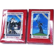 Карты покерные Russian Cities с пластиковым покрытием