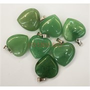 Сердце подвеска 2,5x2,5 см из нефрита (цена за 1 шт)