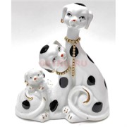 Собаки семья (KL-1712) композиция из фарфора 13 см высота