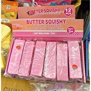 Сквиши масло розовое Butter Squishi Strawberry 12 шт/упаковка