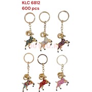 Брелок со стразами (6812) Баран Козел символ 2027 года 12 шт/упаковка