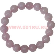 Браслет из розового кварца 10 мм (натуральный камень)