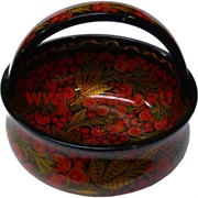 Ваза с ручкой хохлома размер 15*20*20