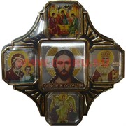 Икона-оберег христианский на липучке в машину "Спаси и сохрани"