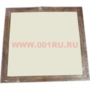 Фоторамка-багет квадратная светло-коричневая 35*35