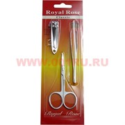 Набор маникюрный из 3 предметов (S3002) металлический Royal Rose 12 шт/упаковка