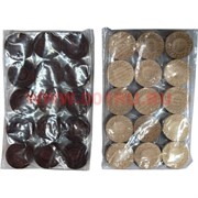 Фишки для игры в нарды с бархатной подложкой (бук и орех)
