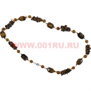 Бусы из тигрового глаза 70 см оптом (россыпь+камень)