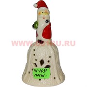 Колокольчик из фарфора новогодний (1651) 12,5 см 144 шт/кор