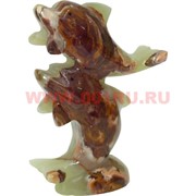 Дельфины из оникса, пара 18 см высота (8 дюймов)