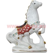 Конь фарфор со стразиками 10 см (920) 3 цвета