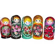 Матрешка пятерка 20 см в ассортименте