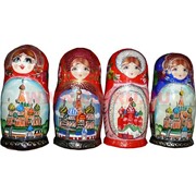 Матрешка пятерка "Москва" в ассортименте