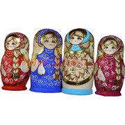 Матрешка десятка 25 см "Авторская Роспись" Большая в ассортименте