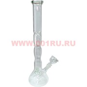 Бонг стеклянный (5мм) HYX-709 прозрачный 45 см