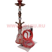 Кальян средний на 2 трубки (B4202R) 55 см, цвета в ассортименте, 12 шт/кор